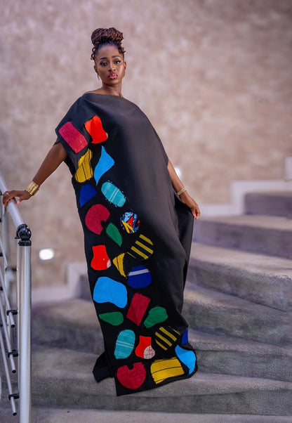 Noella Gown  a beautiful African print and ancara fashion