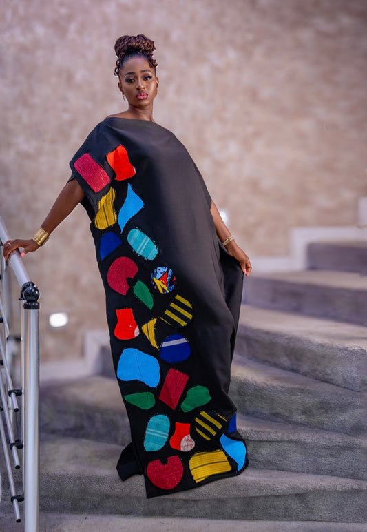 Noella Gown  a beautiful African print and ancara fashion